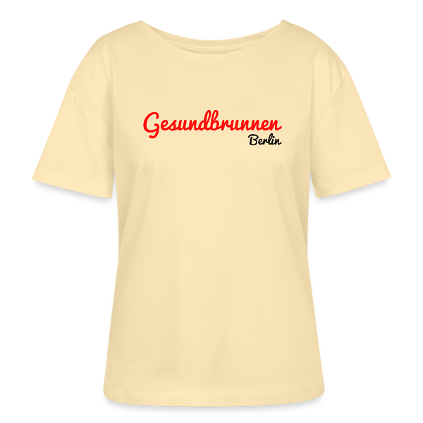 Gesundbrunnen Berlin - Relaxed Rundhals Frauen Bio-T-Shirt - Creme
