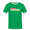 Eilmeldung: Is mir Schnurz Piepe! - Männer Ringer T-Shirt - Kelly Green/Weiß