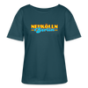 Neukölln Berlin Retro - Relaxed Rundhals Frauen Bio-T-Shirt - Dunkles Petrol