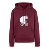 Fahrradbär - Frauen Premium Hoodie - Burgunderrot