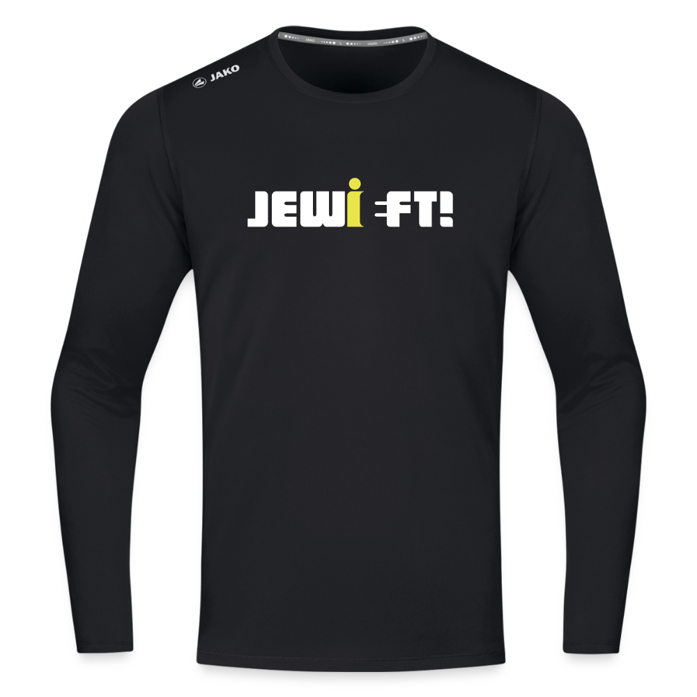 Jewieft! - Männer Sport Langamshirt - Schwarz