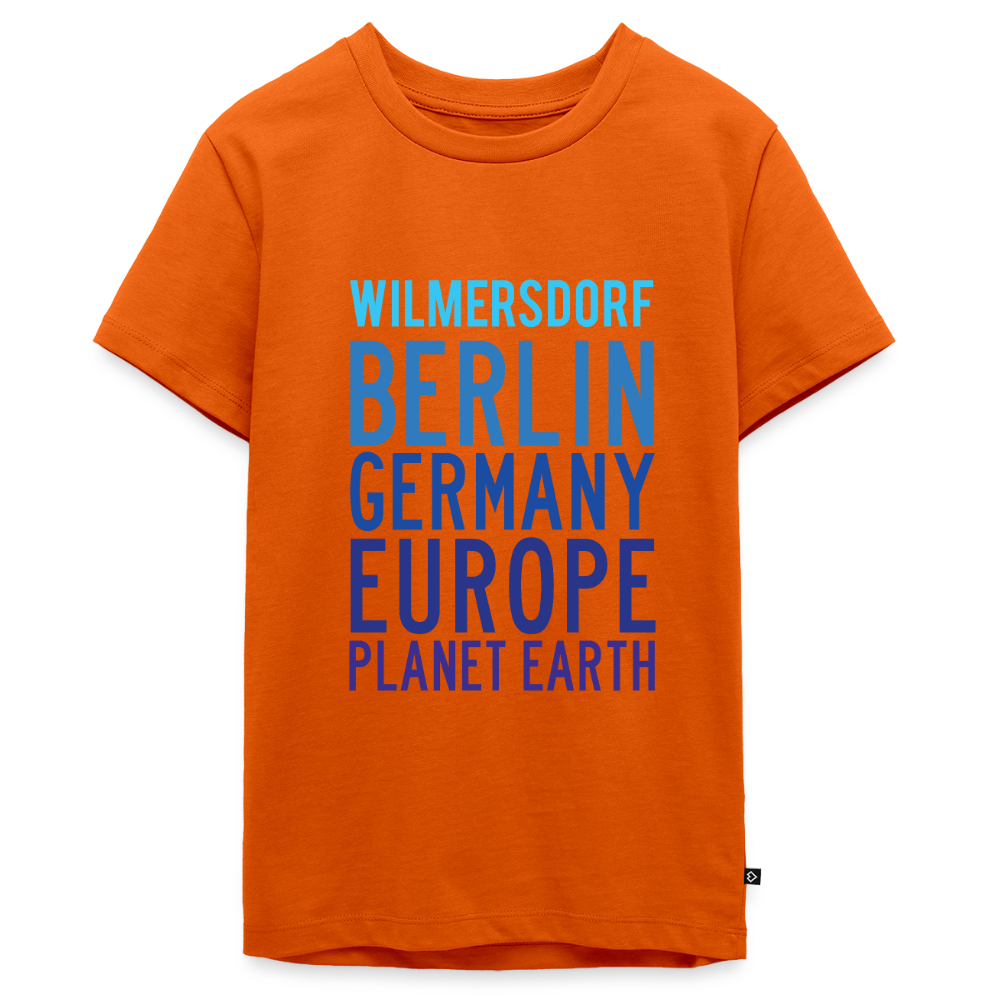 Wilmersdorf Planet Earth - Teenager Premium T-Shirt - Orange
