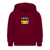 U-Bahntunnel - Kinder Hoodie - Bordeaux