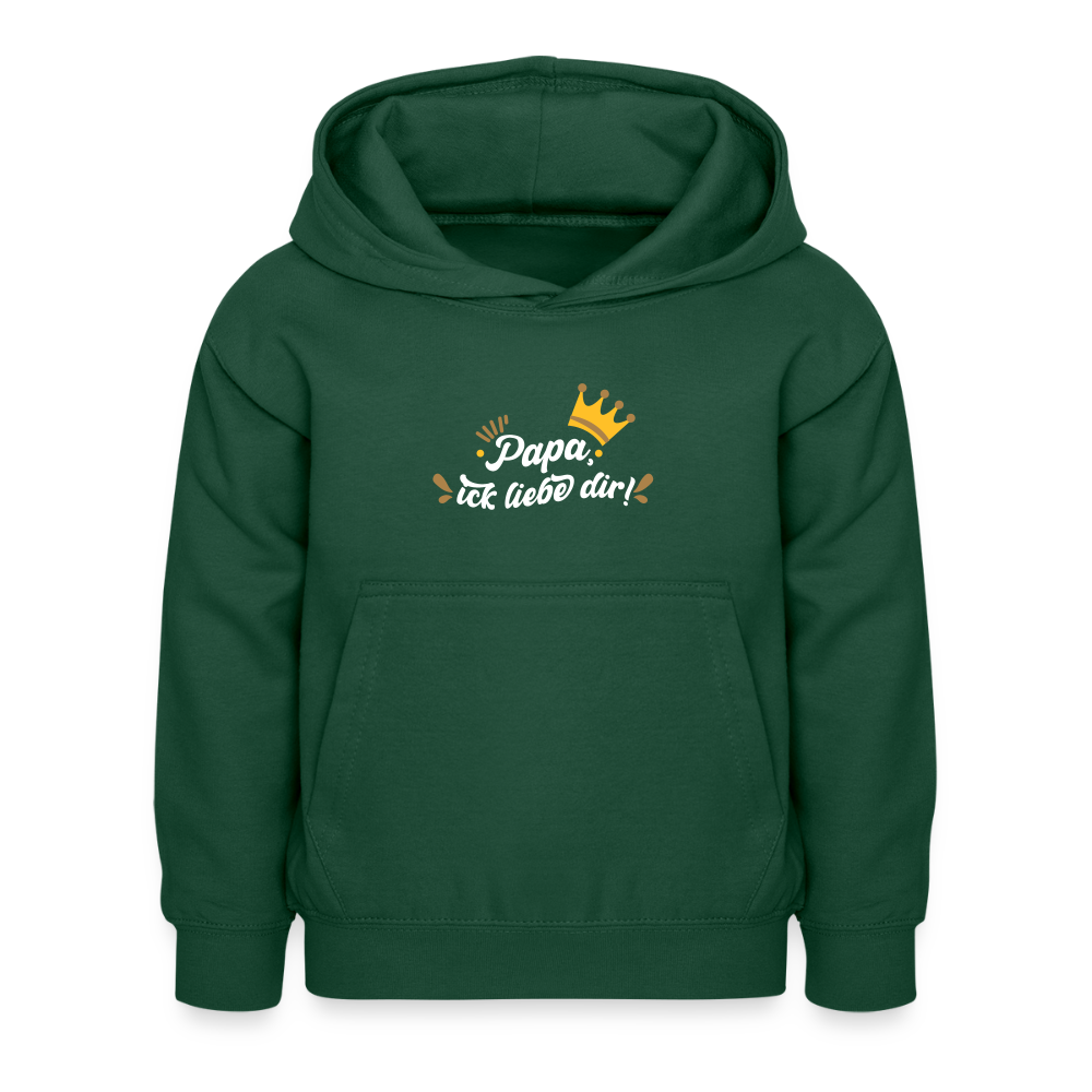 Papa, ick liebe dir!  - Kinder Hoodie - Flaschengrün