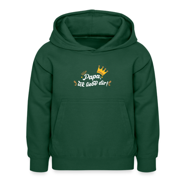 Papa, ick liebe dir!  - Kinder Hoodie - Flaschengrün
