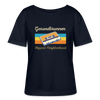 Gesundbrunnen Hippest Neighborhood - Relaxed Rundhals Frauen Bio-T-Shirt - Navy