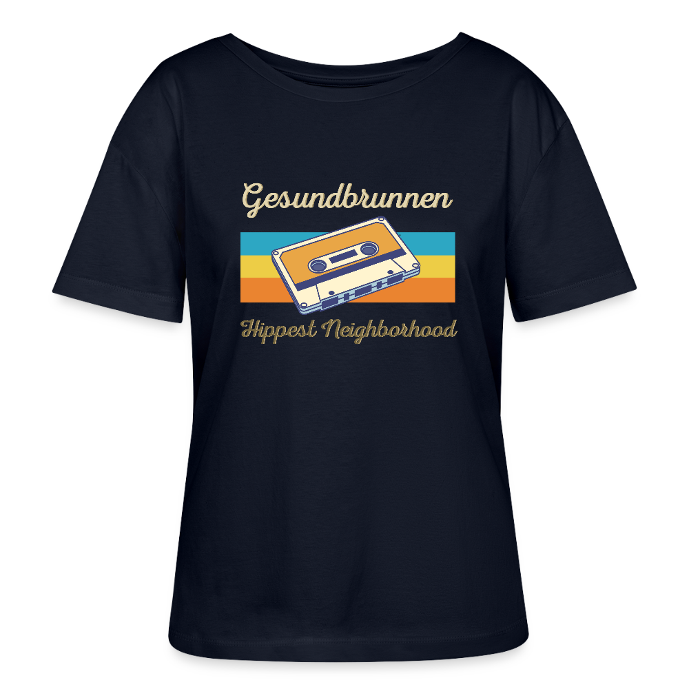 Gesundbrunnen Hippest Neighborhood - Relaxed Rundhals Frauen Bio-T-Shirt - Navy