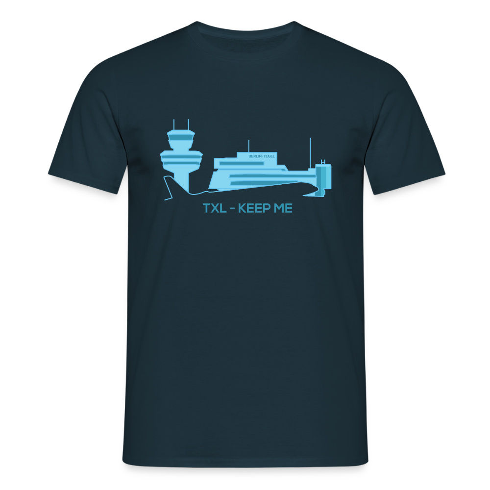 Tegel TXL keep me - Männer Premium T-Shirt - Navy