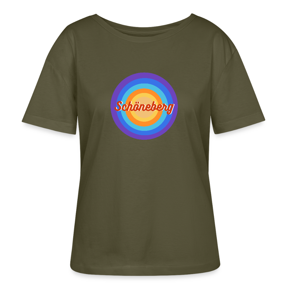 Schöneberg retro - Relaxed Rundhals Frauen Bio-T-Shirt - Khaki