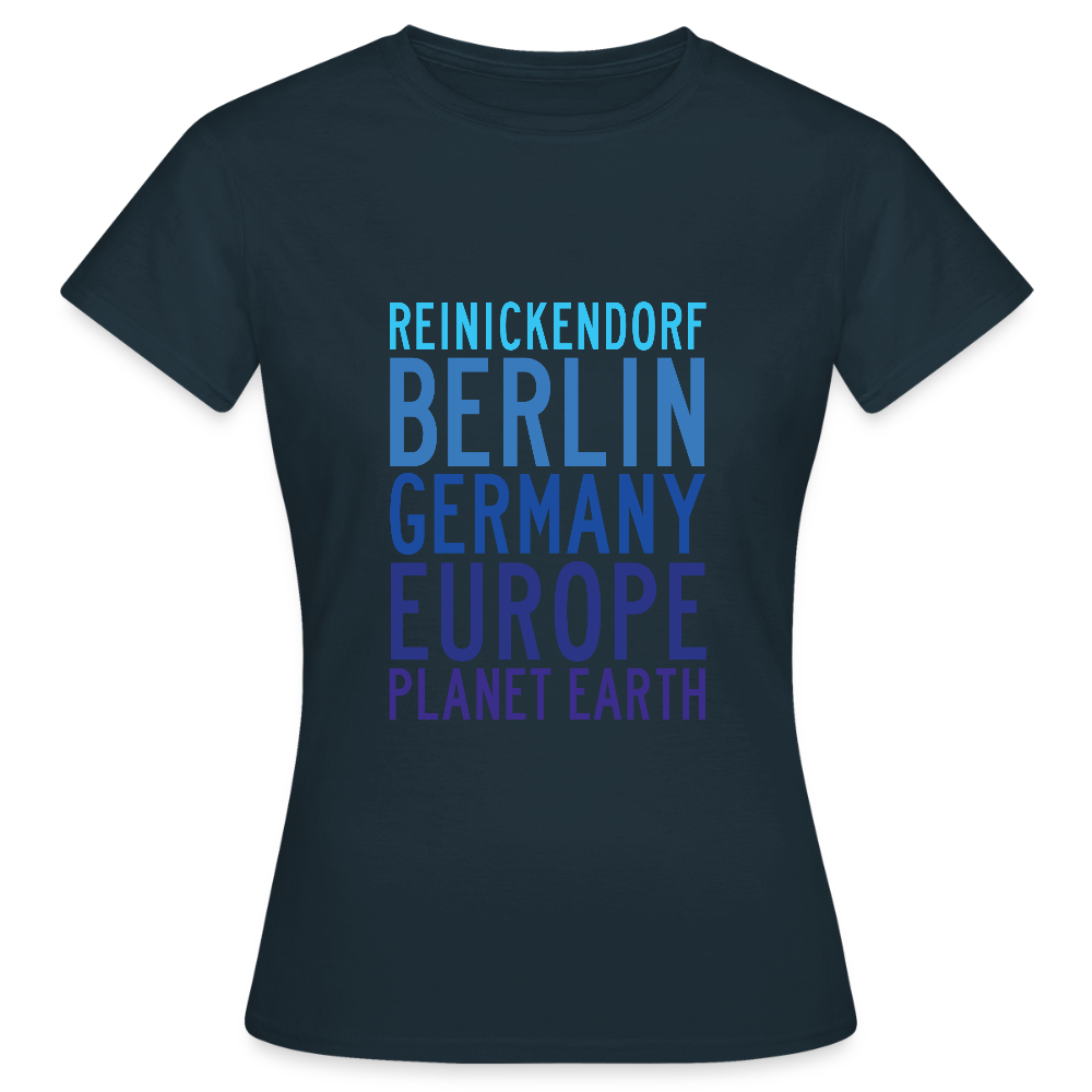 Reinickendorf Planet Earth - Frauen Premium T-Shirt - Navy