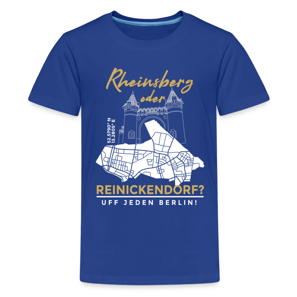 Rheinsberg oder Reinickendorf - Teenager Premium T-Shirt - Königsblau