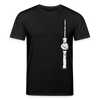 Fernsehturm Zick zack - Unisex Bio T-Shirt - Schwarz