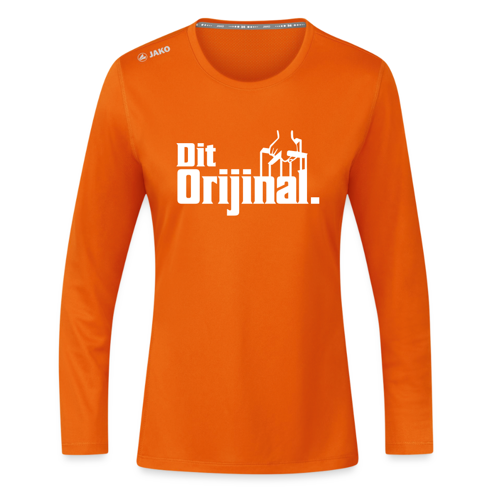Dit Orijinal - Frauen Sport Langarmshirt - Neonorange
