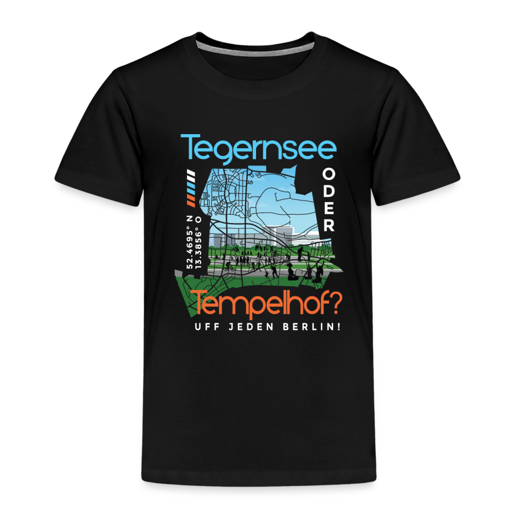 Tegernsee oder Tempelhof - Kinder Premium T-Shirt - Schwarz
