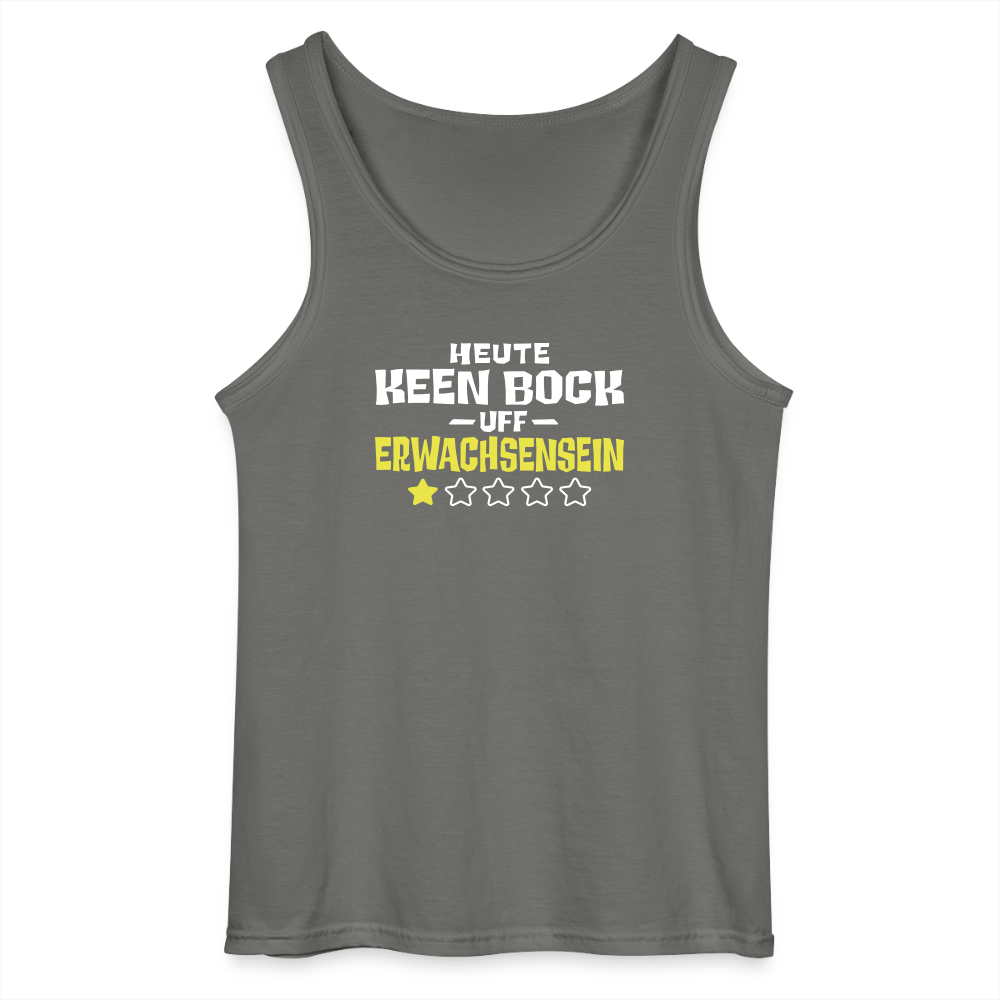 Keen Bock uff Erwachsensein - Männer Tank Top - Anthrazit