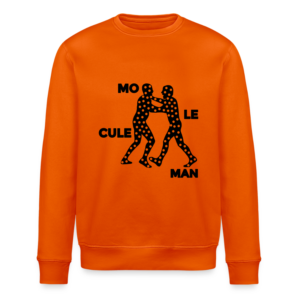 Mo le cule Man - Unisex Bio Sweatshirt - Tieforange