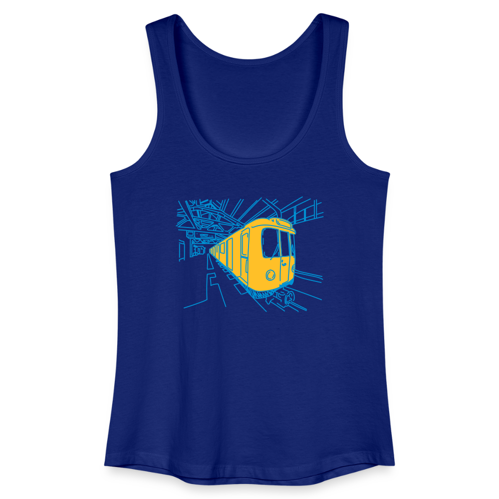 U-Bahn in Linien - Frauen Bio Tank Top - Königsblau