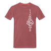 Fernsehturm der Noten - Männer Premium T-Shirt - washed Burgundy