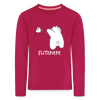 Flitzpiepe - Kinder Langarmshirt - dunkles Pink