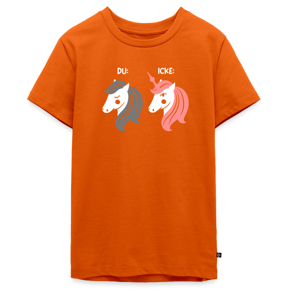 Berliner Einhorn - Teenager Premium T-Shirt - Orange