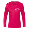 Auwacka! - Frauen Sport Langarmshirt - dunkles Pink