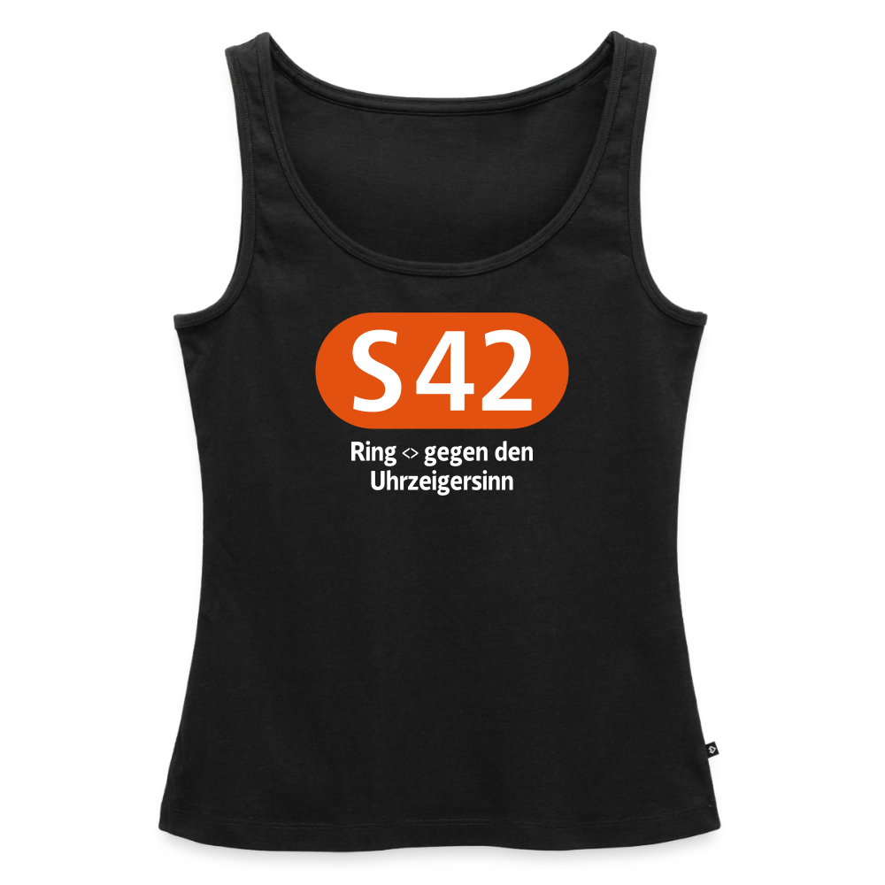 S42 - Frauen Bio Tank Top - Schwarz