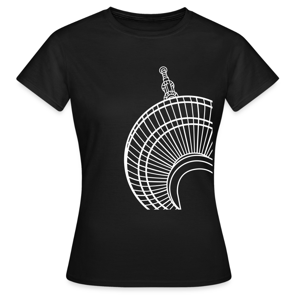 Der Turm von unten - weiß - Frauen Premium T-Shirt - Schwarz