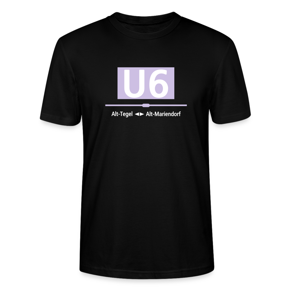 U6 - Männer Bio T-Shirt - Schwarz