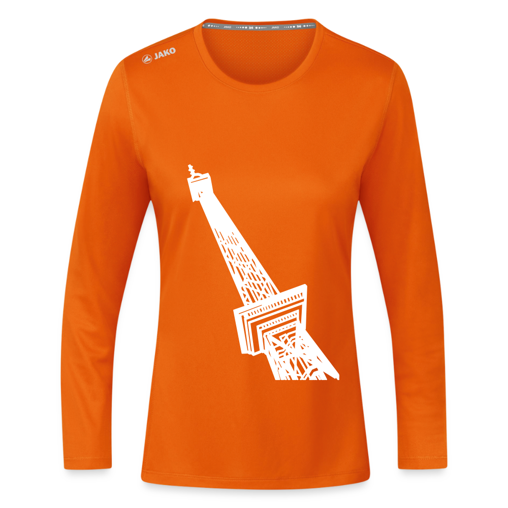 Der Funkturm - Frauen Sport Langarmshirt - Neonorange