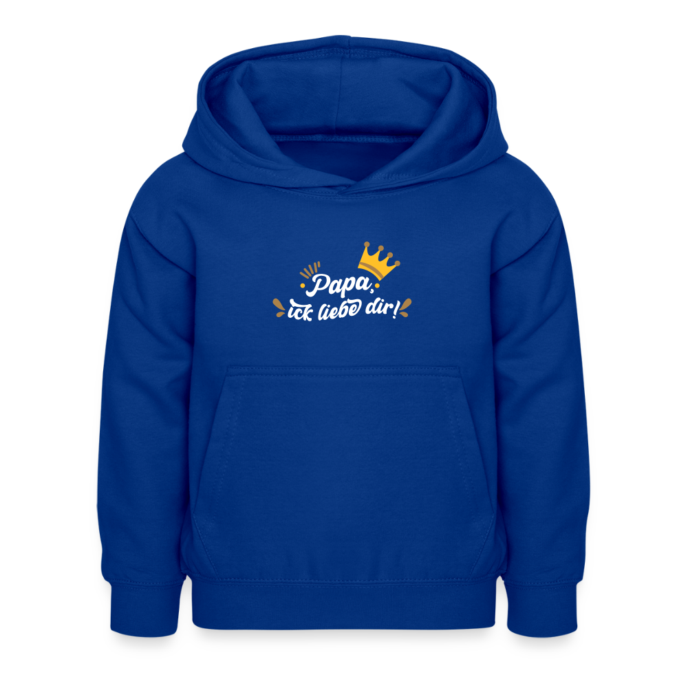Papa, ick liebe dir!  - Kinder Hoodie - Royalblau