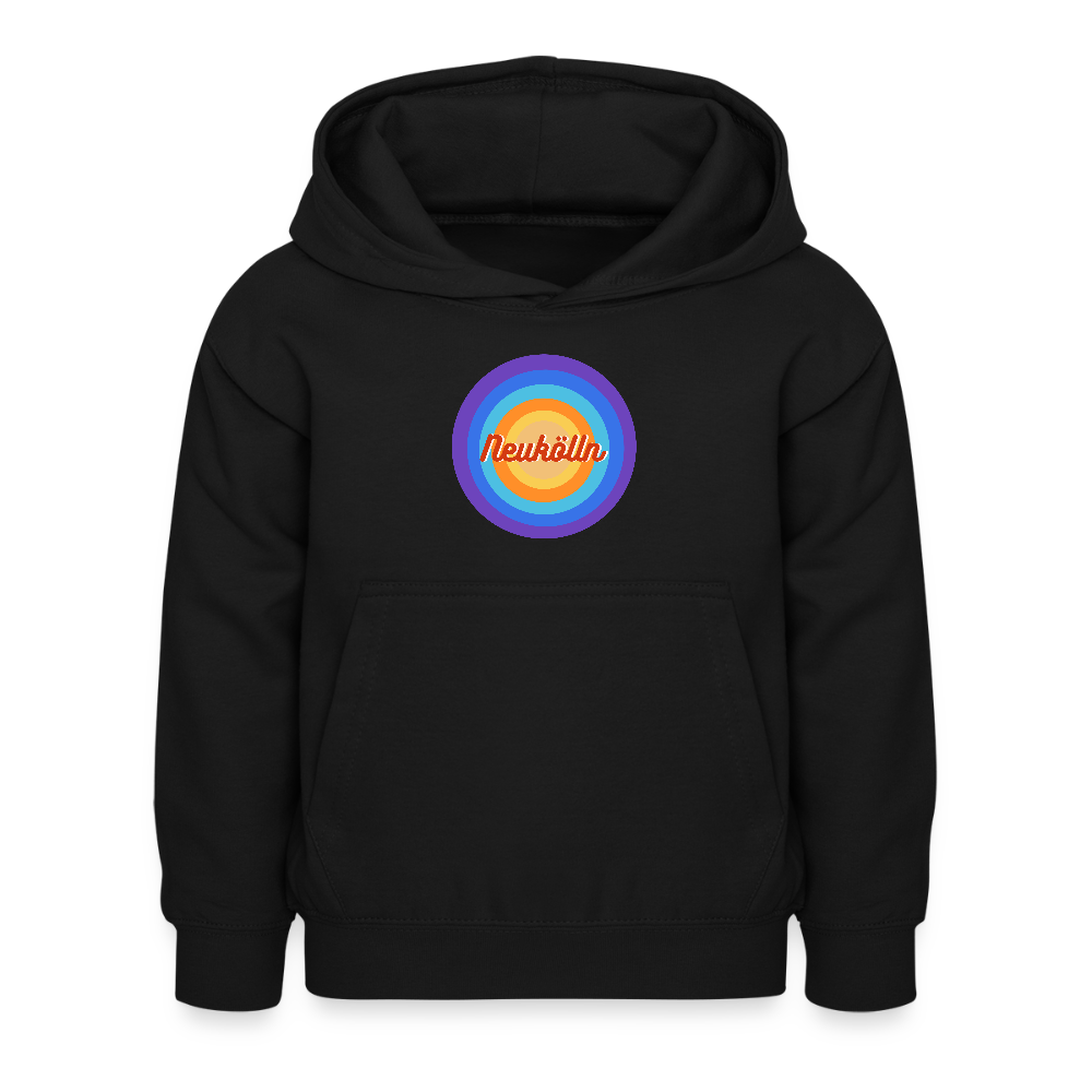Neukölln Retro - Kinder Hoodie - Schwarz