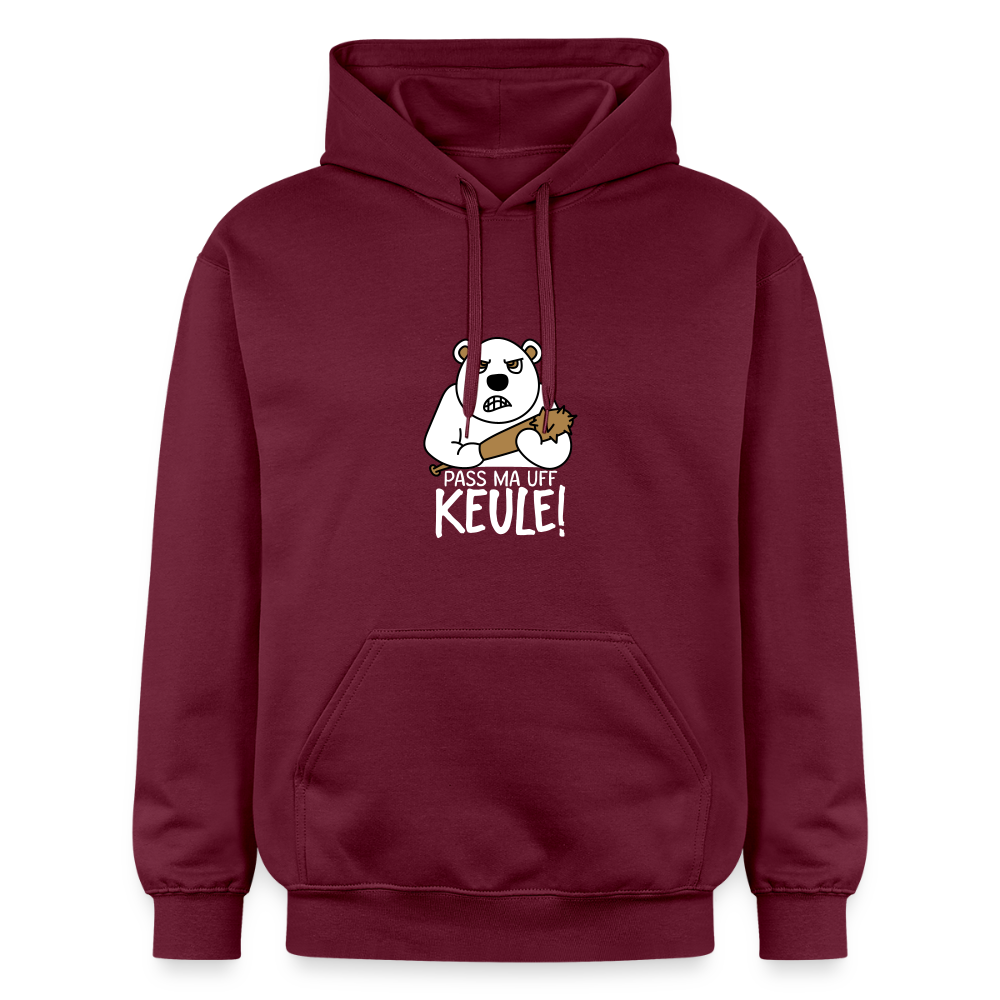 Pass ma uff Keule - Hoodie - Maroon