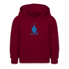 Berlin Stars - Blau - Kinder Hoodie - Bordeaux