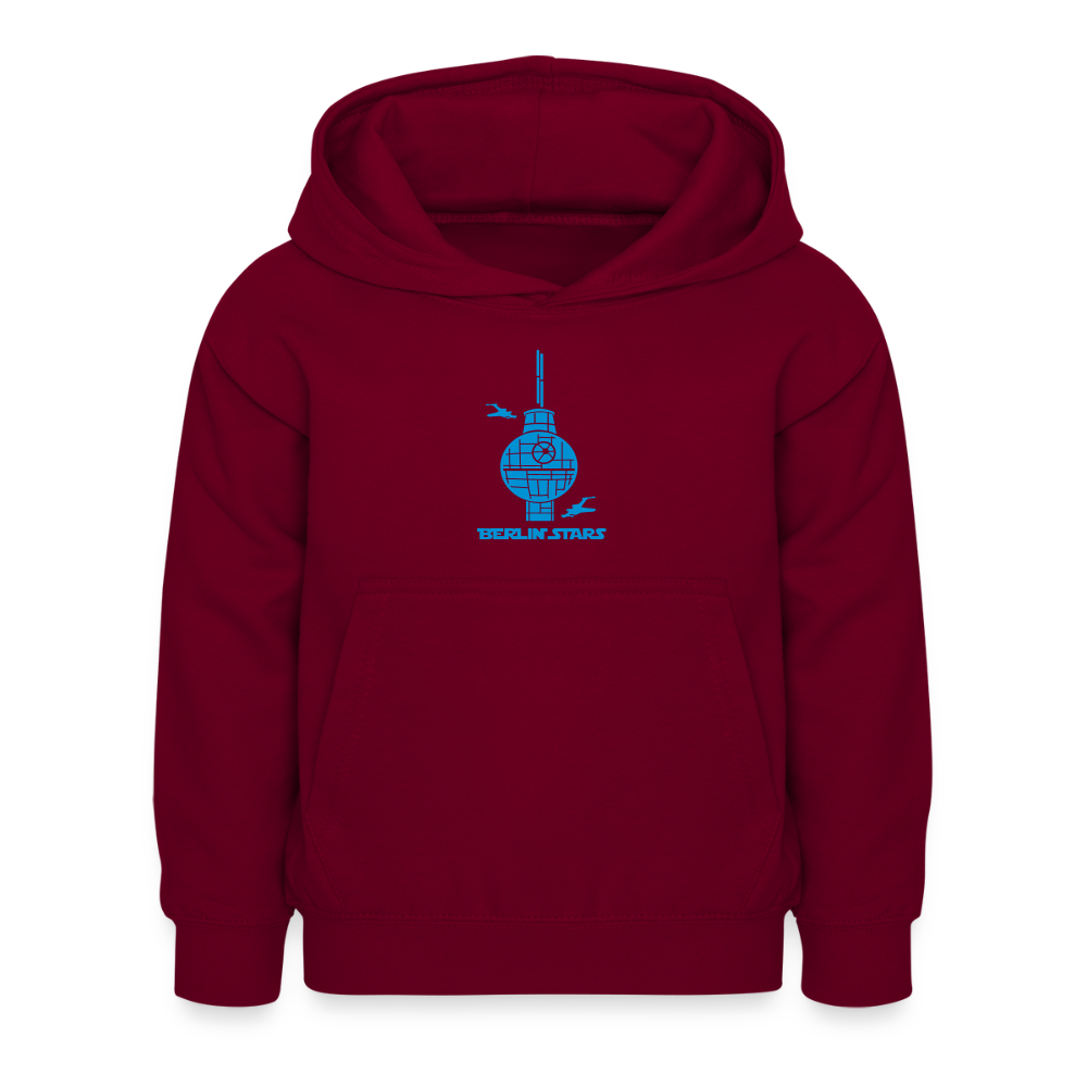 Berlin Stars - Blau - Kinder Hoodie - Bordeaux
