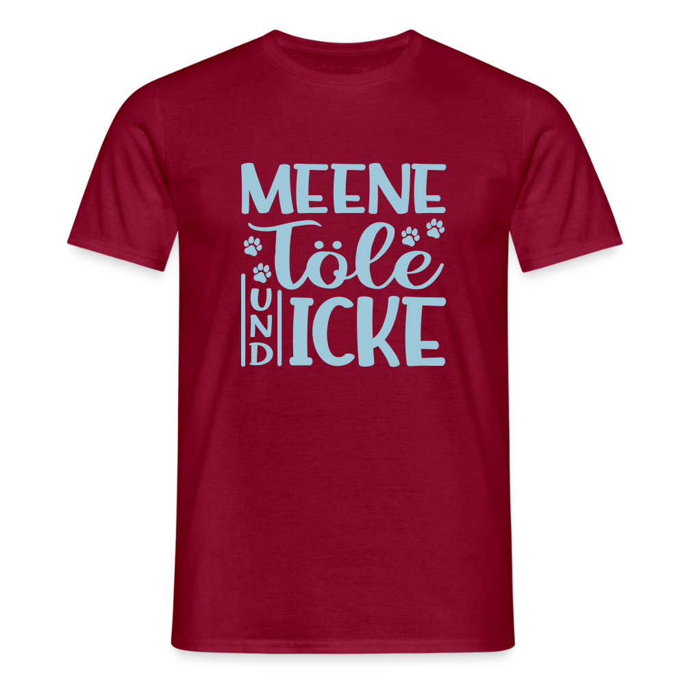 Meene Töle und Icke - Männer Premium T-Shirt - Ziegelrot
