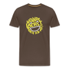 Wennde lachst, mach ick mit! - Männer Premium T-Shirt - Edelbraun