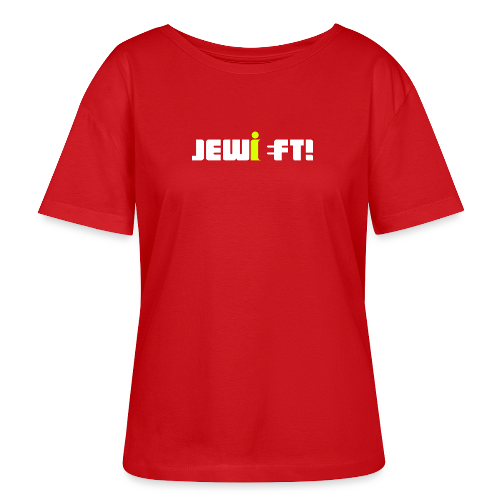 Jewieft! - Relaxed Rundhals Frauen Bio-T-Shirt - Rot