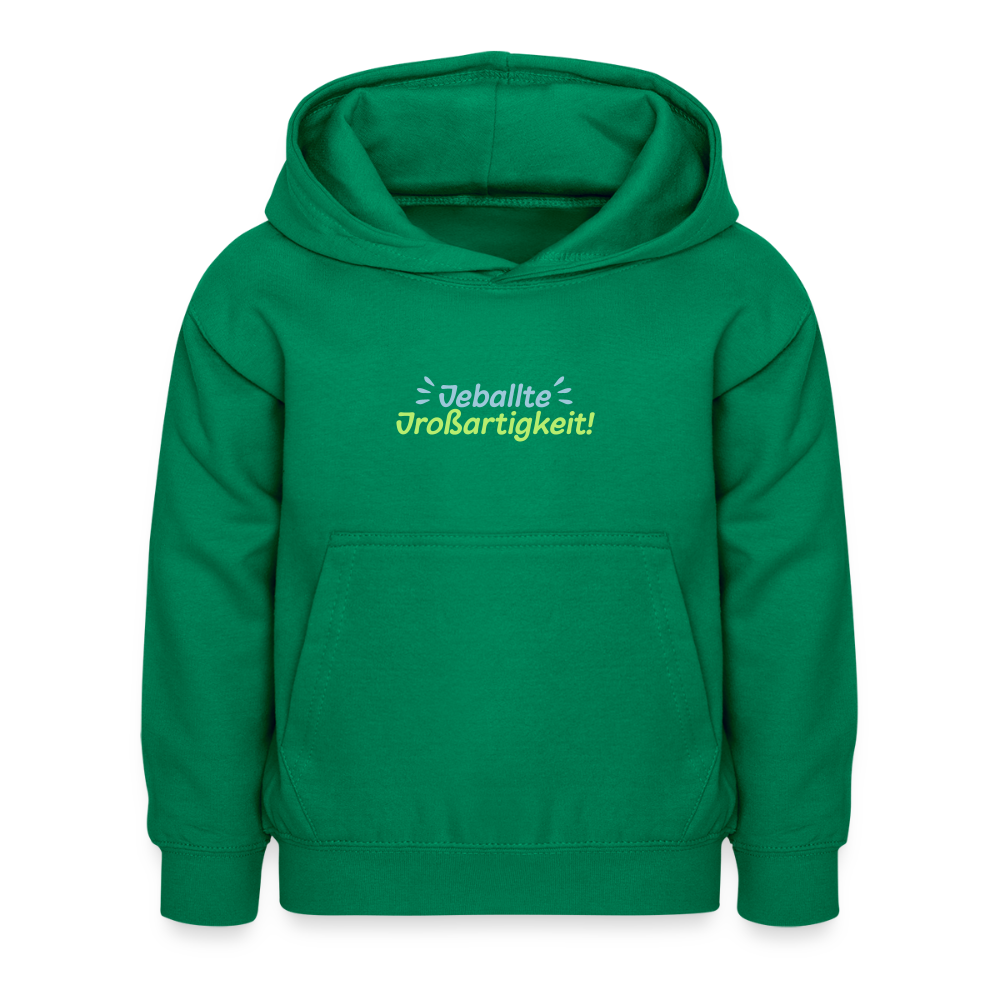 Jeballte Jroßartigkeit! - Kinder Hoodie - Kelly Green