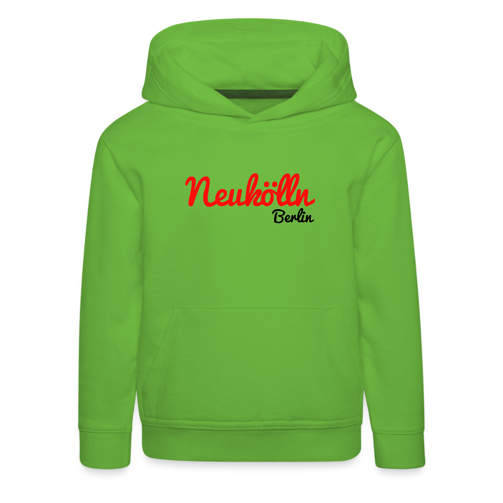 Neukölln Berlin - Kinder Premium Hoodie - Hellgrün
