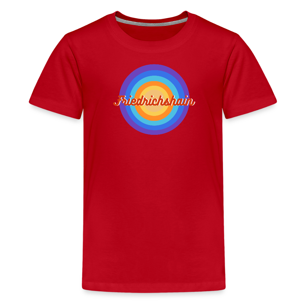 Friedrichshain Retro - Teenager Premium T-Shirt - Rot