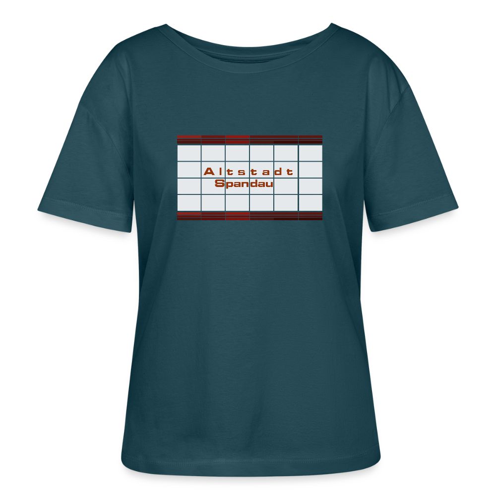 Altstadt Spandau - Relaxed Rundhals Frauen Bio-T-Shirt - Dunkles Petrol