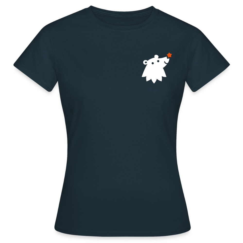 Schnauze Bär - Frauen Premium T-Shirt - Navy