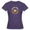 Keen Ding für'n King - Frauen Premium T-Shirt - Dunkellila