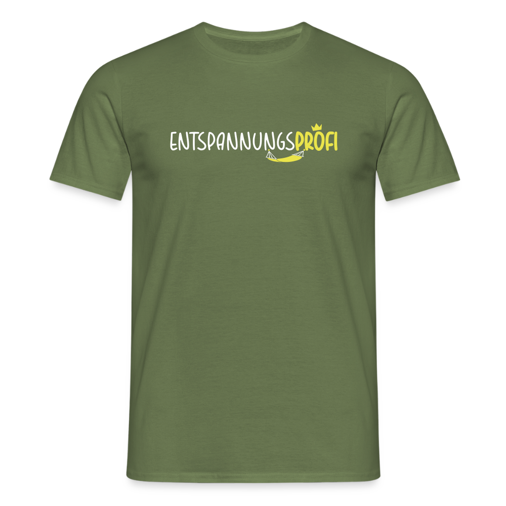 Entspannungsprofi - Männer Premium T-Shirt - Militärgrün