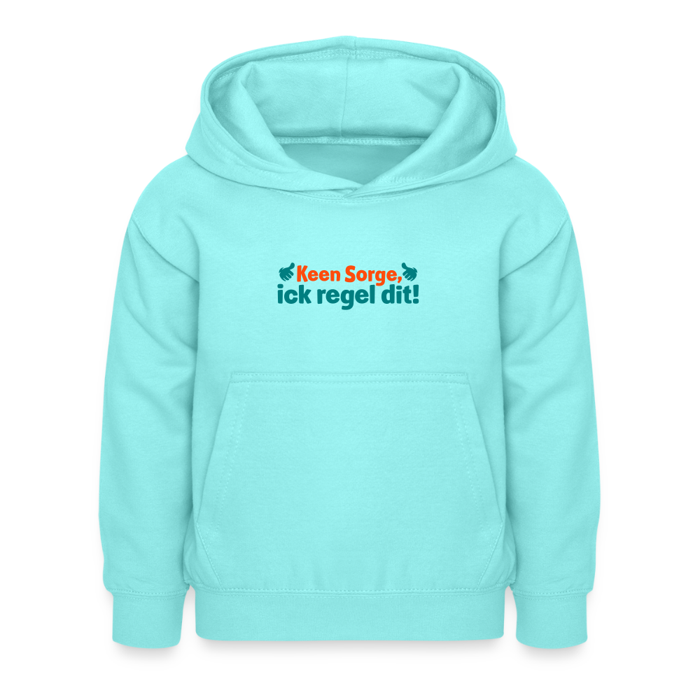 Keene Sorge, ick regel dit! - Kinder Hoodie - Pfefferminze