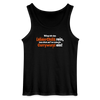 Würgt dir das Leben Chilis rein, lass dich auf 'ne scharfe Currywurst ein! - Männer Tank Top - Schwarz