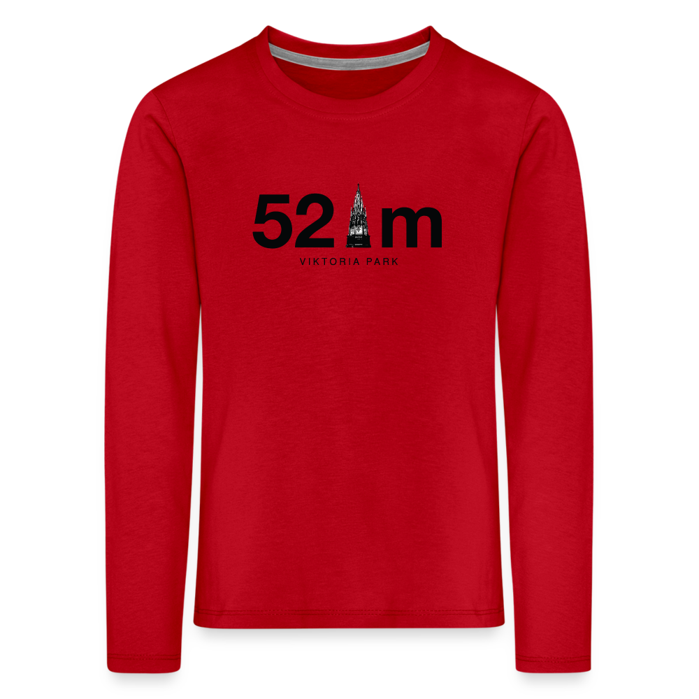 52 m Viktoria Park - Kinder Langarmshirt - Rot