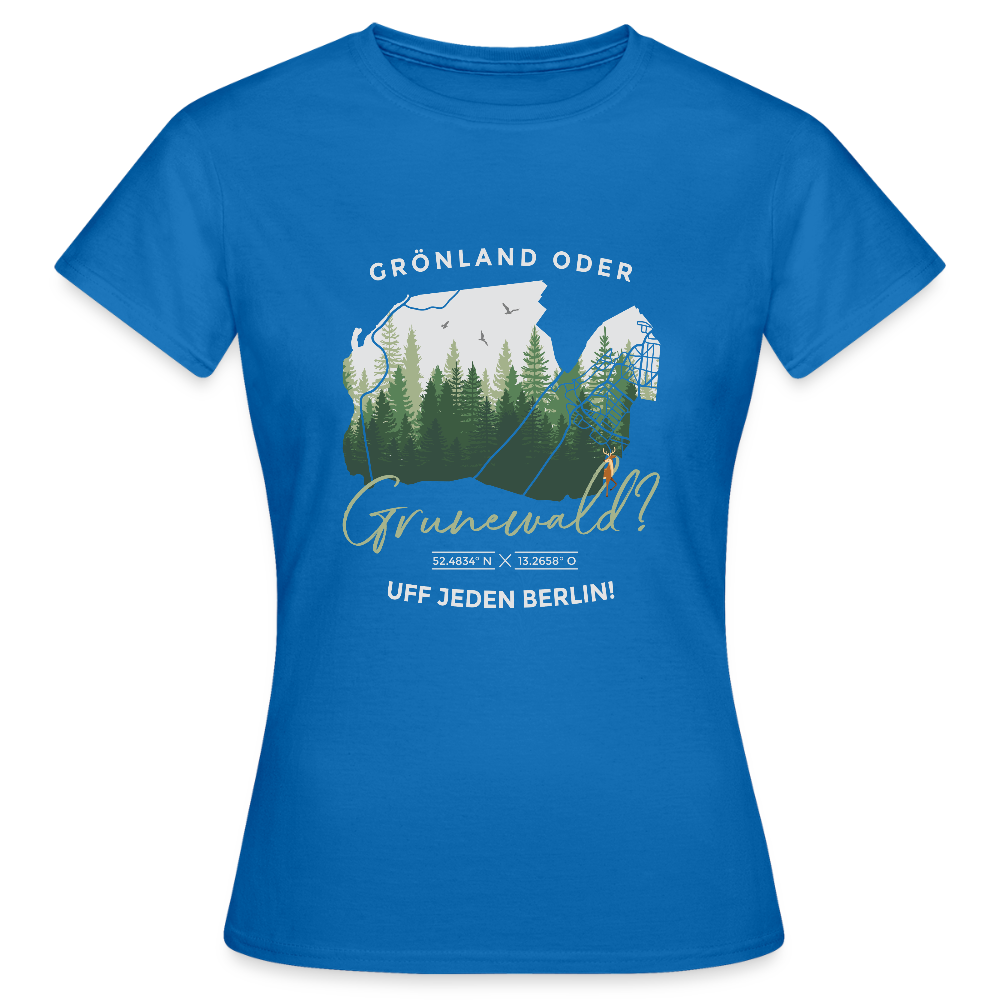 Grönland oder Grunewald - Frauen Premium T-Shirt - Royalblau