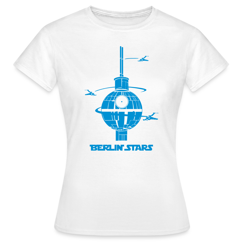 Berlin Stars - blau - Frauen Premium T-Shirt - Weiß