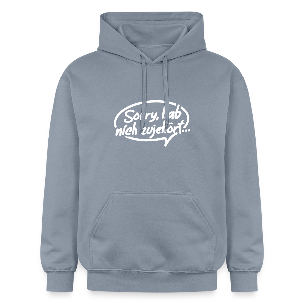 sorry, hab nich zujehört... - Hoodie - Blau